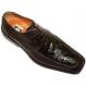 David Eden  "Ford" Brown Genuine Crocodile Belly/Lizard Shoes